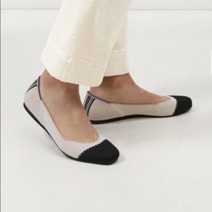 Rothy’s size 8.5 The Square Flat in Tuxedo
